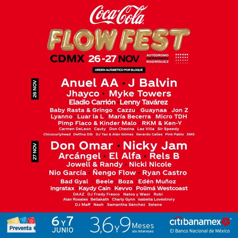 Coca Cola Flow Fest Boletos 2022 LINK, artistas estarán y toda la