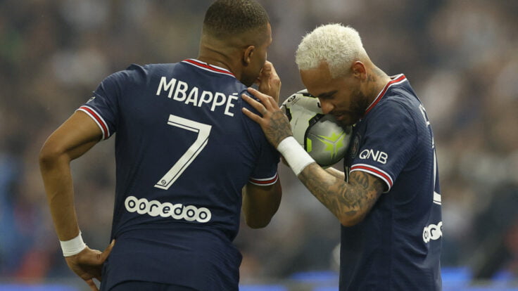 Neymar y Mbappe