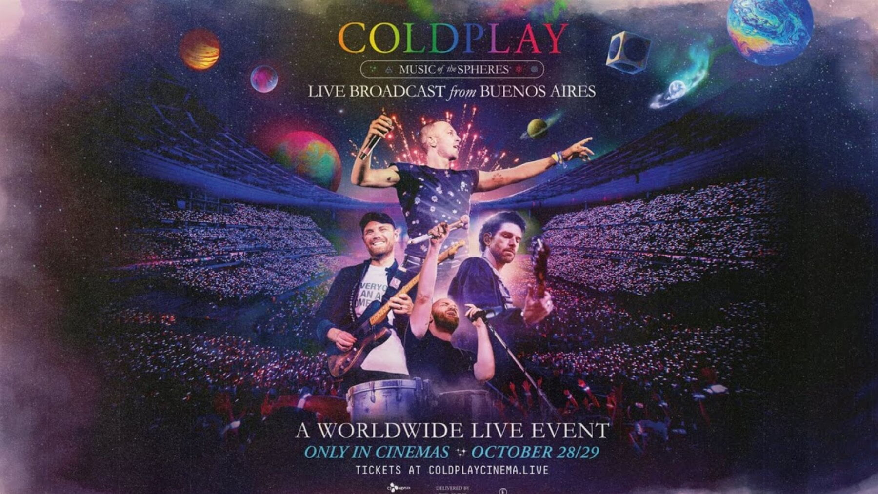 Coldplay Live Broadcast ONLINE Ver la película sobre la gira mundial