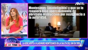 Magaly en ATV hablando sobre Gisela