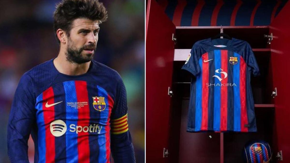 Camiseta Barcelona Shakira: ¿Piqué usará el logo de la colombiana? -  Infozport