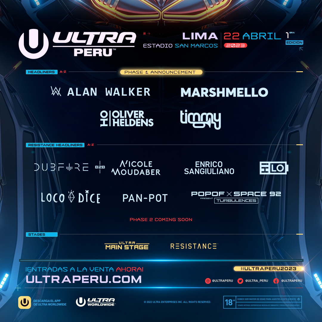 Entradas Ultra Lima Perú 2023 vía Teleticket Precios y LINK de compra