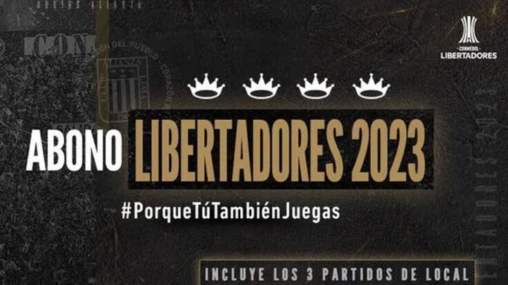 Abono Alianza Lima 2023 Copa Libertadores vía Joinnus