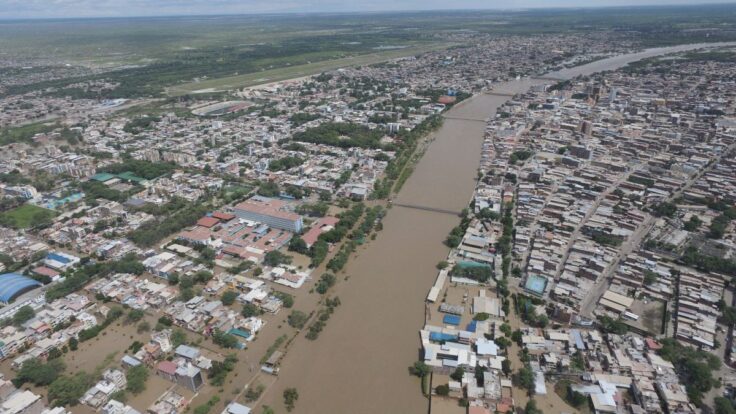 (VIDEO) Río Piura avanza y se teme a que sobrepase el caudal