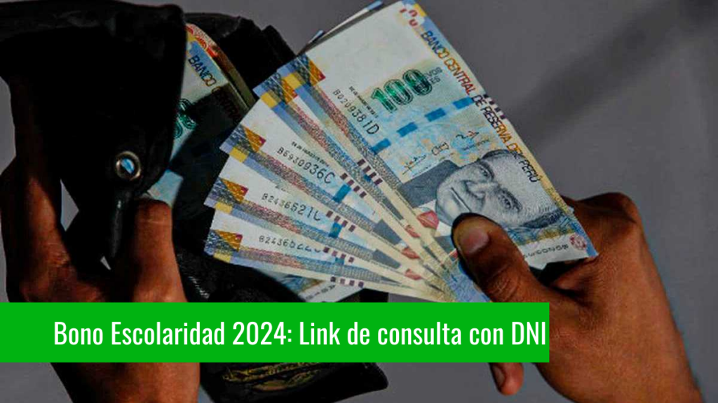 Bono Escolaridad 2024: Link de consulta con DNI